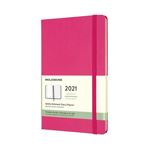 Agenda-carnet 2021 semainier Moleskine Rigide grand format Rose