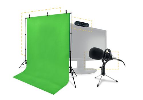 Steelplay HD Streaming Pack - 4-in-1 Pack microfoon
