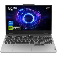 PC portable gaming Lenovo LOQ 15IRX10 15,6" Full HD 144 Hz Intel® Core™ i7 24 Go RAM 1 To SSD Nvidia GeForce RTX 5060 Gris luna