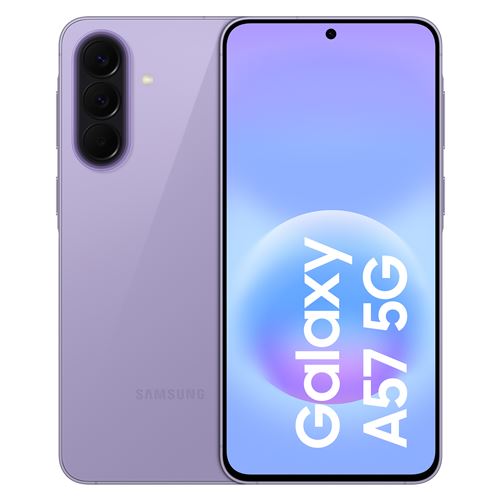 Smartphone Samsung Galaxy A57 6,7" 5G Nano SIM 128 Go Lavande