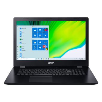 Acer Aspire 3 A317-52-39CA - Intel Core i3 1005G1 / 1.2 GHz - Win 10 Home 64 bits - UHD Graphics - 8 GB RAM - 128 GB SSD NVMe + 1 TB HDD - DVD-brander - 17.3" 1600 x 900 (HD+) - Wi-Fi 5 - schaliezwart - tsb Frans - 1