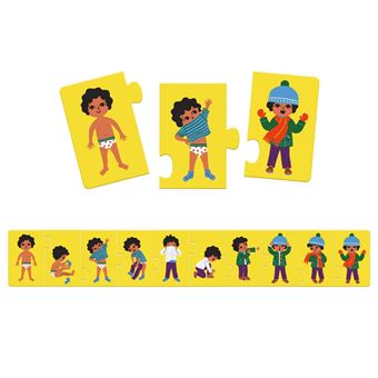 Djeco DJ08188 - Puzzle frise Je m'habille