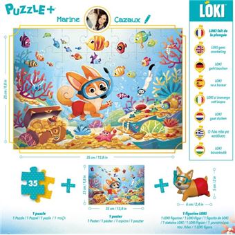 Puzzle+ 35 pièces Loki fait de la plongée