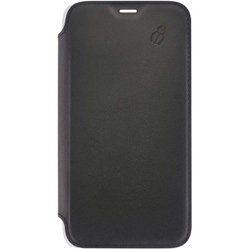 Etui folio en cuir Beetlecase Noir pour iPhone XS Max