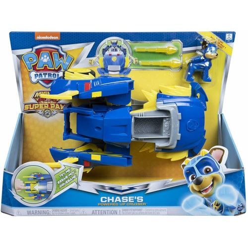 Véhicule Pat Patrouille Transformable Super charged Chase Mighty - Figurine  pour enfant