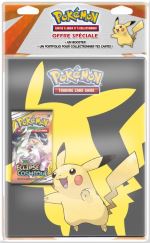 Pack cahier range-cartes et Booster Pokémon Soleil et Lune 12 Modèle aléatoire