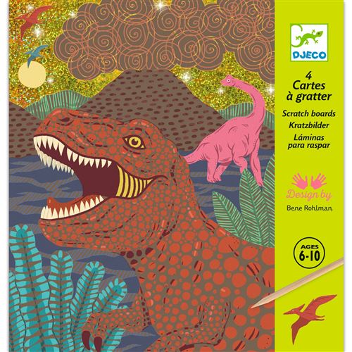Cartes à gratter Le règne des dinosaures Djeco État correct - Djeco reconditionné disponible sur Fnac