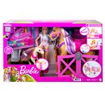 Coffret Barbie Toilettage des Chevaux avec poupée incluse