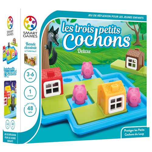 Jeu De Réflexion Smartgames Les Trois Petits Cochons Deluxe