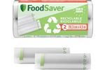 Pack de 2 rouleaux de mise sous vide recyclables Foodsaver FSRE2002X01 20 cm x 4,5 m