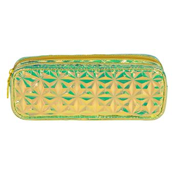 Trousse Clairefontaine Fantaisie Holograhique Rectangulaire 22 x 8 x 10 cm Vert