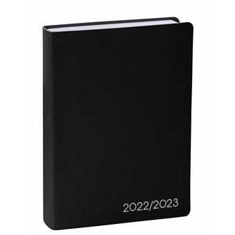 Agenda scolaire journalier Quo Vadis 2022 2023 Eurotexta Galaxy Noir