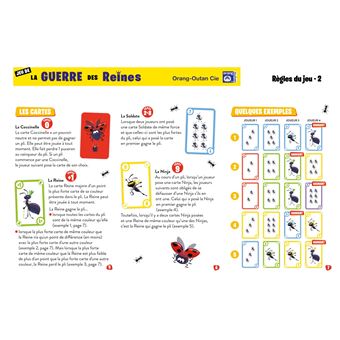 Jeu de cartes Orang Outan La Guerre des Reines