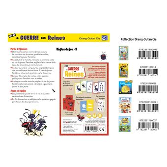 Jeu de cartes Orang Outan La Guerre des Reines