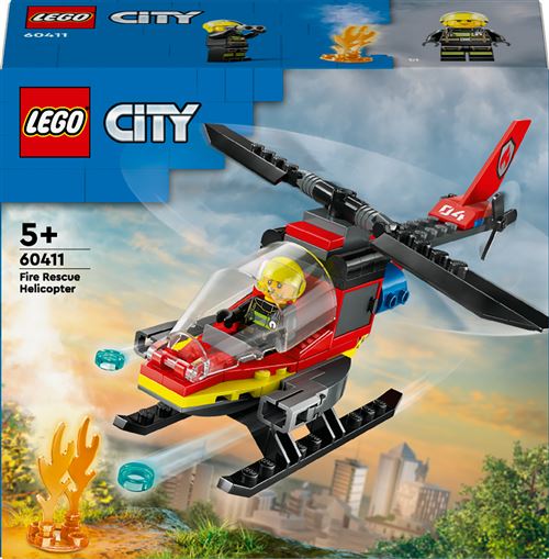 LEGO® City 60411 L'hélicoptère de secours des pompiers