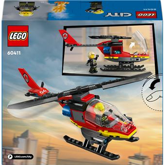 LEGO® City 60411 L'hélicoptère de secours des pompiers