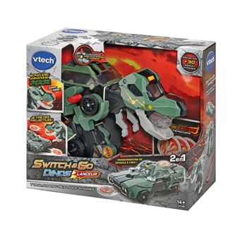 Véhicule Vtech Switch & Go Dinos Lanceur Tyram Super T-Rex Lance Flammes