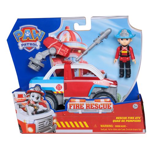 Figurine et véhicule Paw Patrol Fire Rescue Ryder Paw Patrol Pat’patrouille
