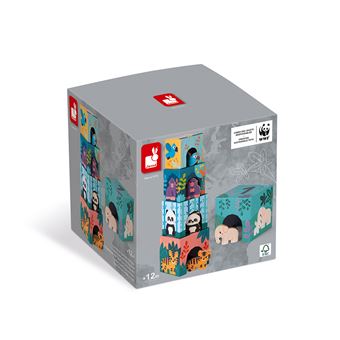 Jeu en bois Janod Pyramide et figurines animaux