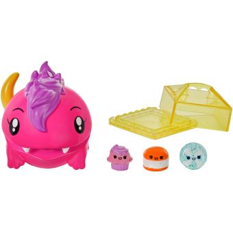 Figurine Pooparoos Glouton et 3 aliments