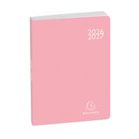 Agenda Scolaire Quo Vadis 2025-2026 - Format Journalier (1 Jour Par Page), Multilingue, Couverture Souble Paco Bleu, 12x17 Cm, Papier Blanc Clairefontaine