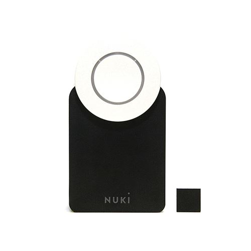 Serrure connectée sans fil Bluetooth Nuki Smart Lock 2.0 Noir et argent