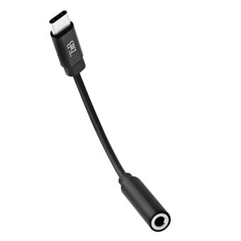 Adaptateur USB-C Vers Jack 3.5mm - Version 3.1, Couleur Noire, Pour Huawei Xiaomi Etc.