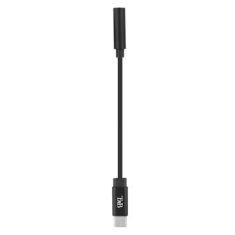 Adaptateur USB Type-C vers Jack 3.5 mm femelle T'n'b Noir