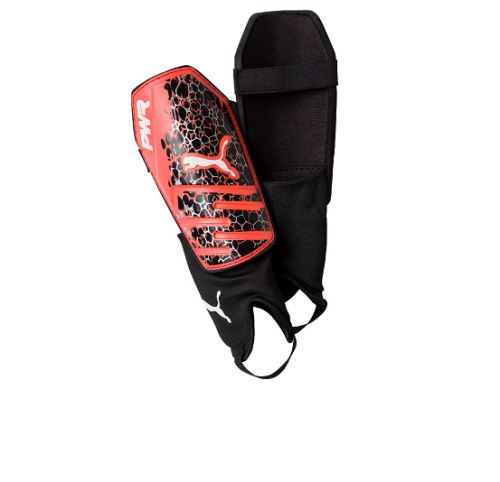 Protège-tibias Puma Evopower Vigor 3.3 Noir et rouge Taille L