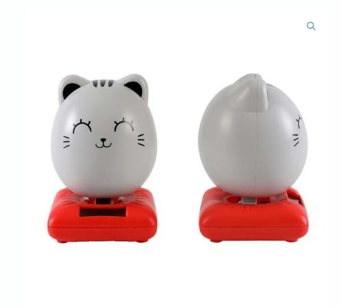 Minuteur Itotal Solar Chat Gris