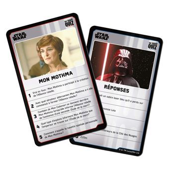 Jeu TV film Quiz Star Wars 500 questions illustrées
