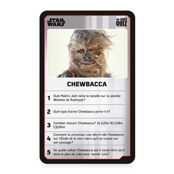 Jeu TV film Quiz Star Wars 500 questions illustrées