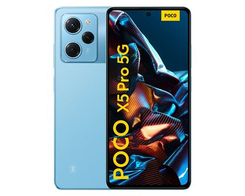 Smartphone Xiaomi Poco X5 Pro Double nano SIM 5G 6.67"" 128 Go Bleu État correct - Xiaomi reconditionné disponible sur Fnac
