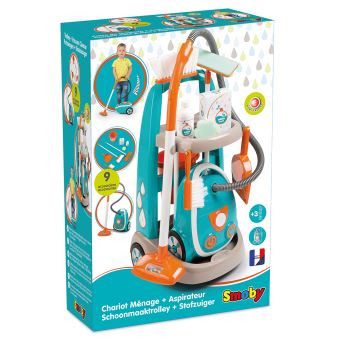 Smoby - Smoby Chariot de nettoyage avec aspirateur Rowenta jouet - Cuisine  et ménage - Rue du Commerce