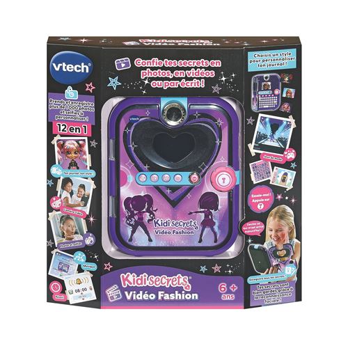 Jeu Électronique Vtech Kidisecrets Vidéo Fashion Noir