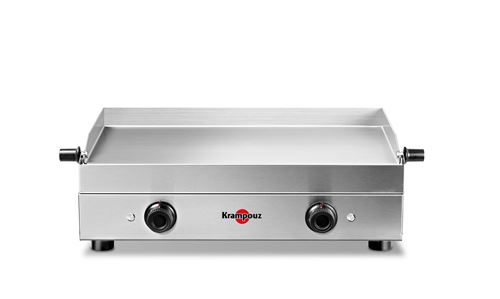 Krampouz Noir - Gris Plancha Électrique Saveur Double Pfsv2aa-Kr 3200 W Inox