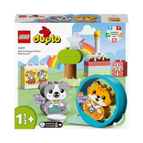 LEGO® DUPLO® 10977 Mes premiers chiot et chaton avec effets sonores