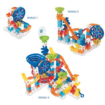 VTech Marble Rush Fun Fair Set – Circuit à Billes Motorisé 26 Pièces, 5 Billes, Compatible, Dès 4 Ans (version Française)