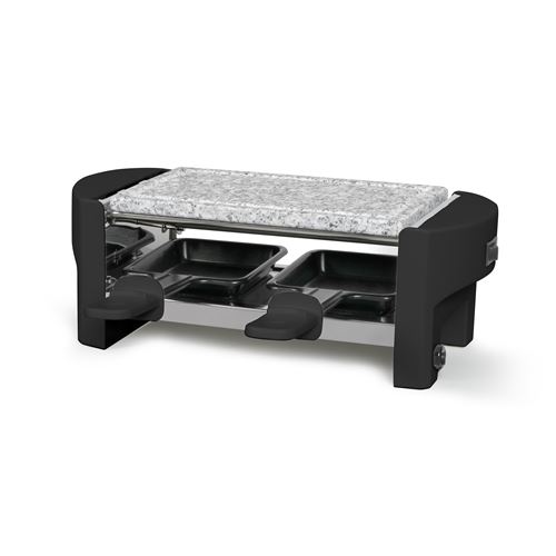 Livoo Crème Raclette Doc369n 320 W 2 Personnes Plateau Granit