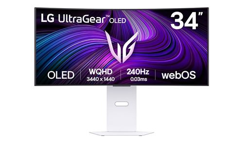 Ecran PC gaming LG UltraGear OLED 34GX90SA-W 34 Incurvé WQHD Blanc Ecran PC gaming LG UltraGear OLED 34GX90SA-W 34 Incurvé WQHD Blanc
