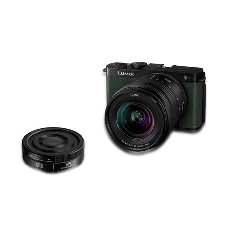 Pack Appareil photo hybride Panasonic Lumix S9 Vert + 20-60mm + 26mm