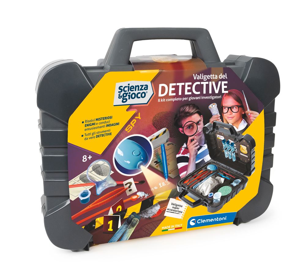Clementoni Science & Jeu – Mallette Du Détective – Dès 8 Ans – Fabriqué En Italie