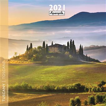 Calendrier Aquarupella Toscane 2021 30 x 30 cm
