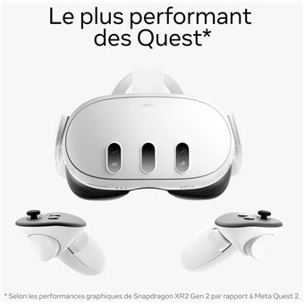 Casque réalité virtuelle et mixte Meta Quest 3 128 Go Blanc