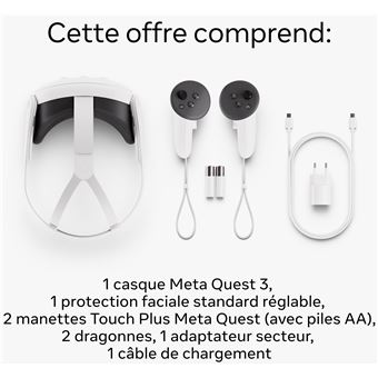 Casque réalité virtuelle et mixte Meta Quest 3 - Achat & prix