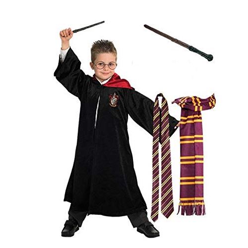 Déguisement Robe + Baguette + Écharpe + Cravate Harry Potter Rubie' Le Déguisement