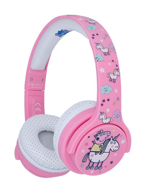 Casque audio sans fil Otl Junior Peppa Pig Licorne Rose et blanc