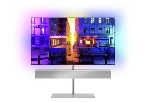 TV Philips Ambilight 65OLED986 65 4K UHD Android TV Smart TV Argent chromé