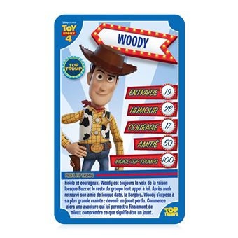 Jeu de cartes Top Trumps Toy Story 4