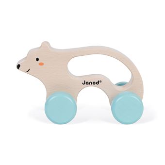 Jeu en bois Janod Ours polaire à promener